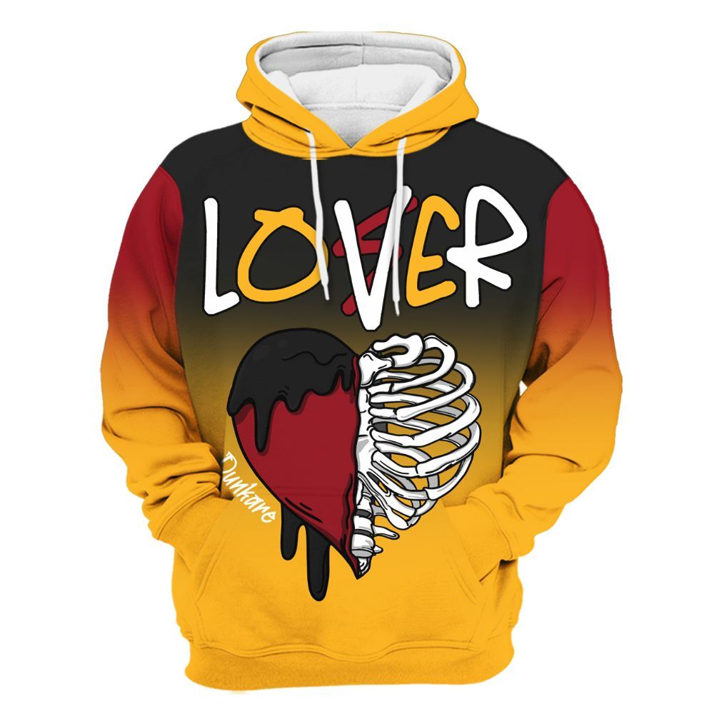 Hoodie To Match White Taxi 12s Shirt, Loser Lover Dripping All Over Print