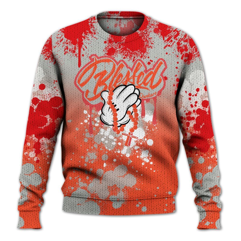 Knitted Sweater To Match Air Max 1 86 Cosmic Clay - God Blessed Ink Drip