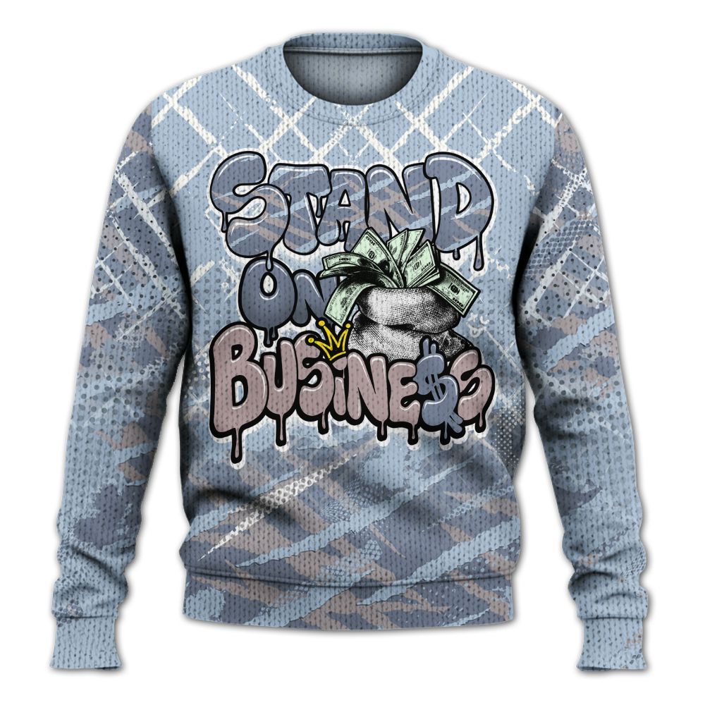 Knitted Sweater To Match Ja 2 Induction - Halftone Stand Business Dripping