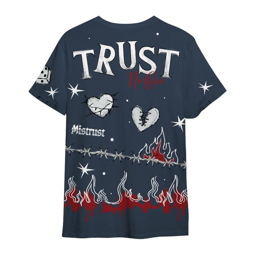 Shirt To Match Retro Olympic 6s - Trust No One Snake-Bite Doodle Crayon All Over Print