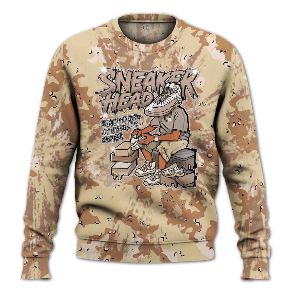 Sweatshirt To Match Desert Camo 3s - Sneakers Headache Graphic Luxury All Over Print