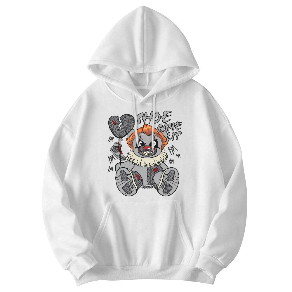 Sweatshirt To Match Cement Grey 3s - Shoe Game Bear Graphic