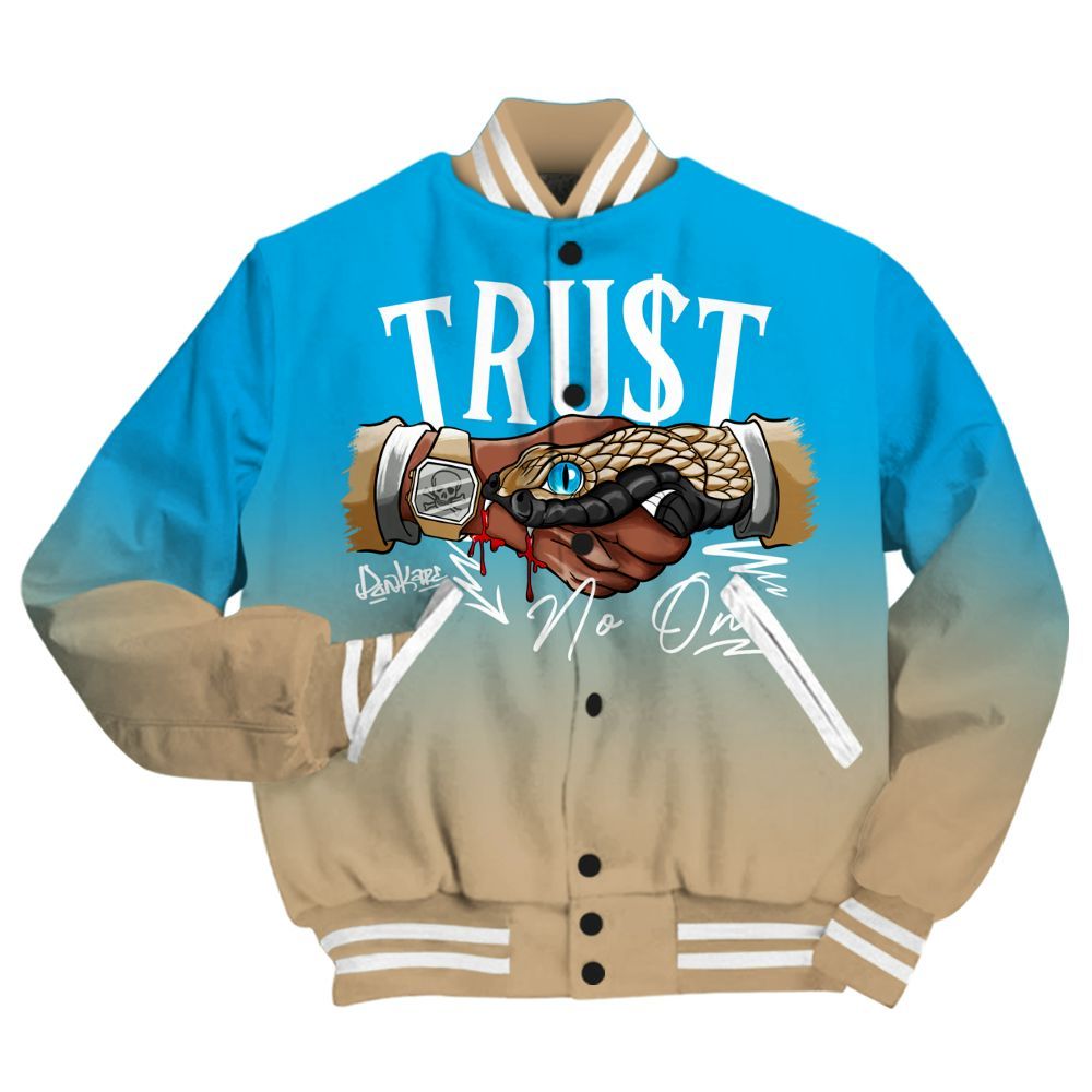 Varsity Jacket To Match H-Town 11s - Trust No One Drip All Over Print