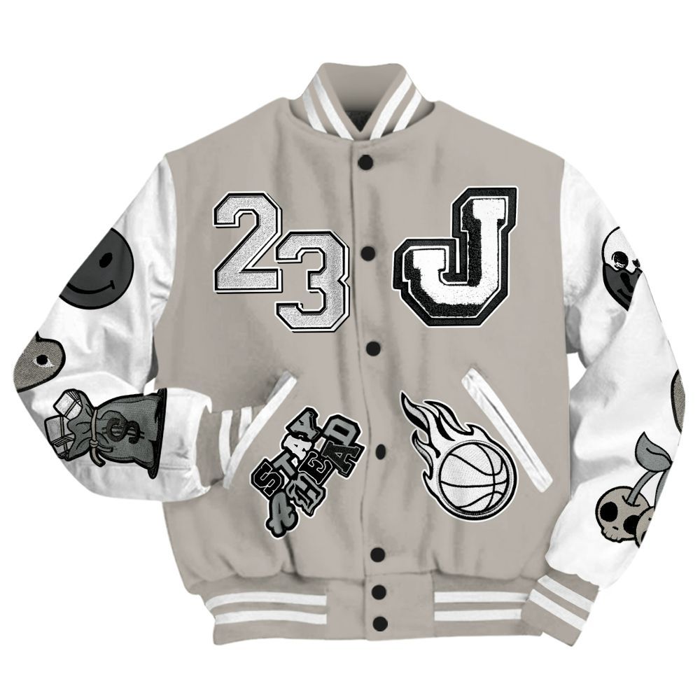 Varsity Jacket To Match Dunk Low Appears Oreo - Hustles Money Number 23 All Over Print