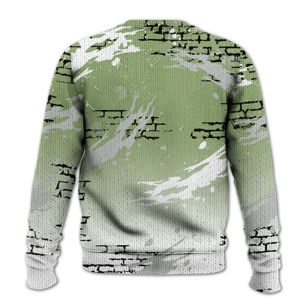 Knitted Sweater To Match Oil Green 4s - Values Of Loyalty Drip