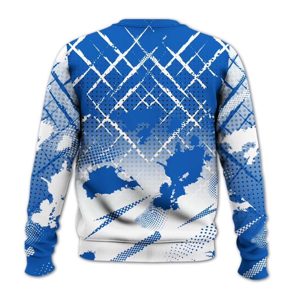 Sweatshirt To Match Kobe 6 Game Royal - Halftone Stand Business Dripping All Over Print