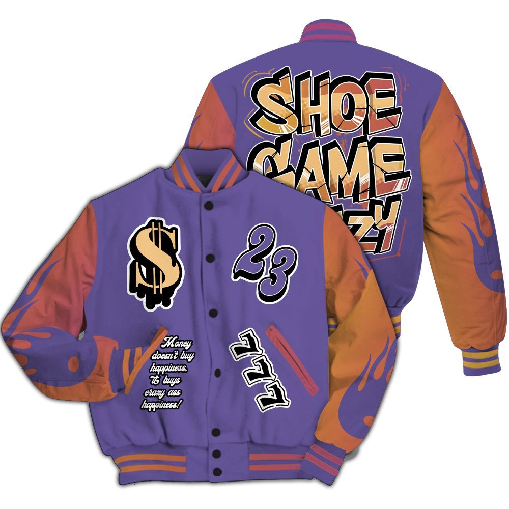 Varsity Jacket To Match Book Sunset 1s - Shoe Game Crazy Graphic All Over Print