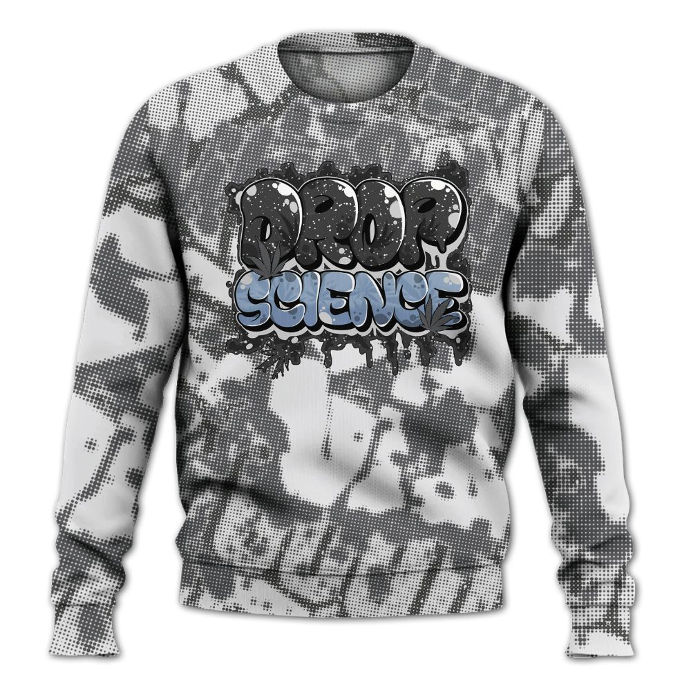 Sweatshirt To Match Reverse Black White 6s - Drop Science Street All Over Print