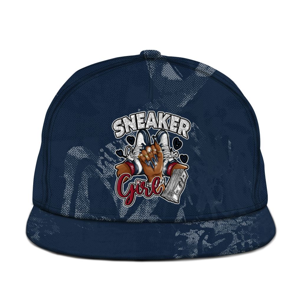 Snapback To Match White Midnight Navy 6s - Sneakerz Girlz Heart Grunge Graphic