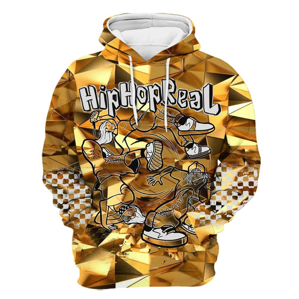 Hoodie To Match NET Gold 4s - Feel Life Street Style All Over Print