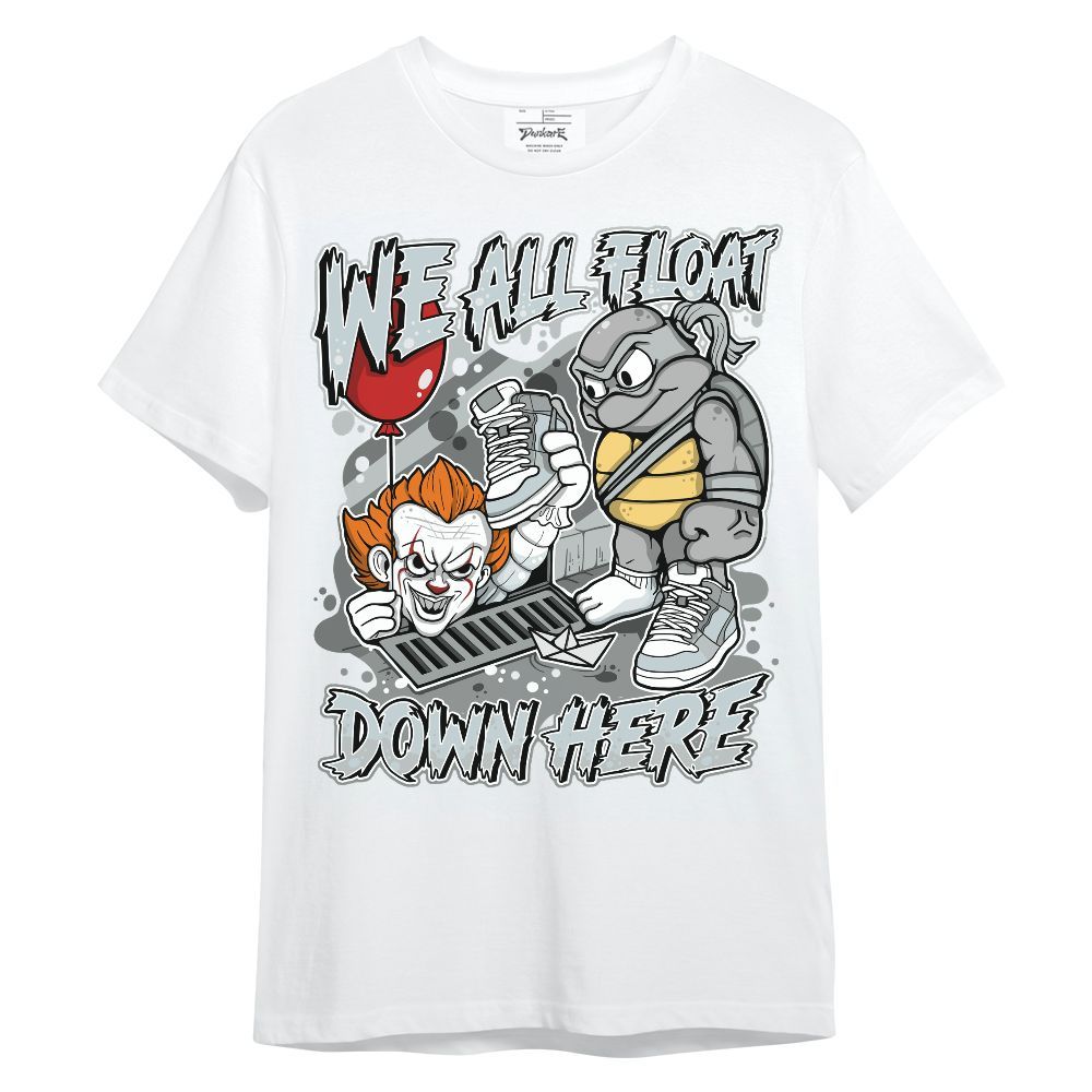 Shirt To Match Black Wolf Grey 12s - We All Float Down Halloween Graphic Unisex Shirt