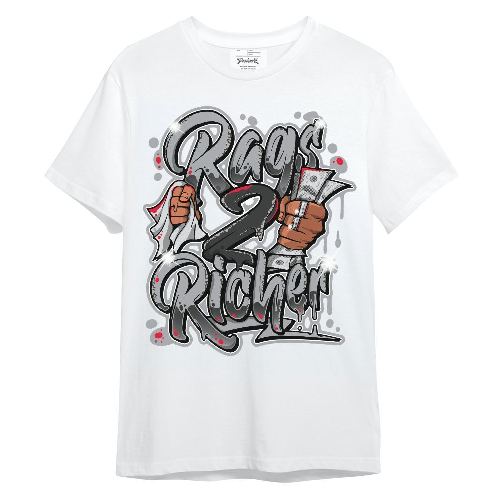 Shirt To Match Black Cement 3s - Rag 2 Rich Graphic Unisex Shirt