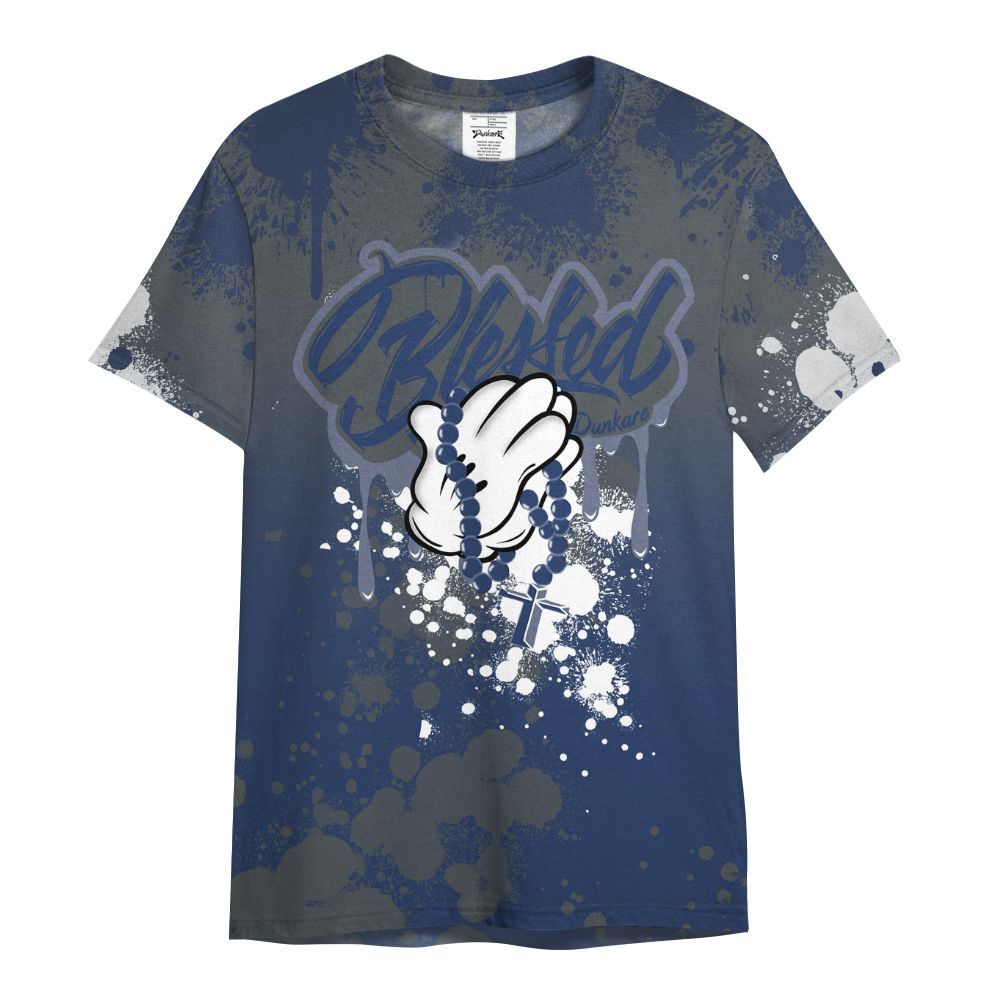 Shirt To Match Retro Flint 13s - God Blessed Ink Drip All Over Print