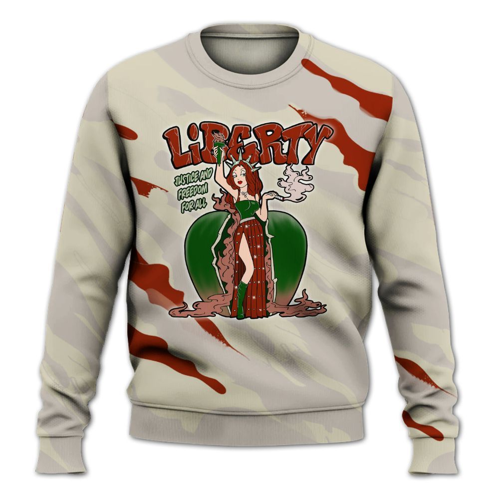 Sweatshirt To Match El Grito 5s - Midwest Cartoon Colored All Over Print