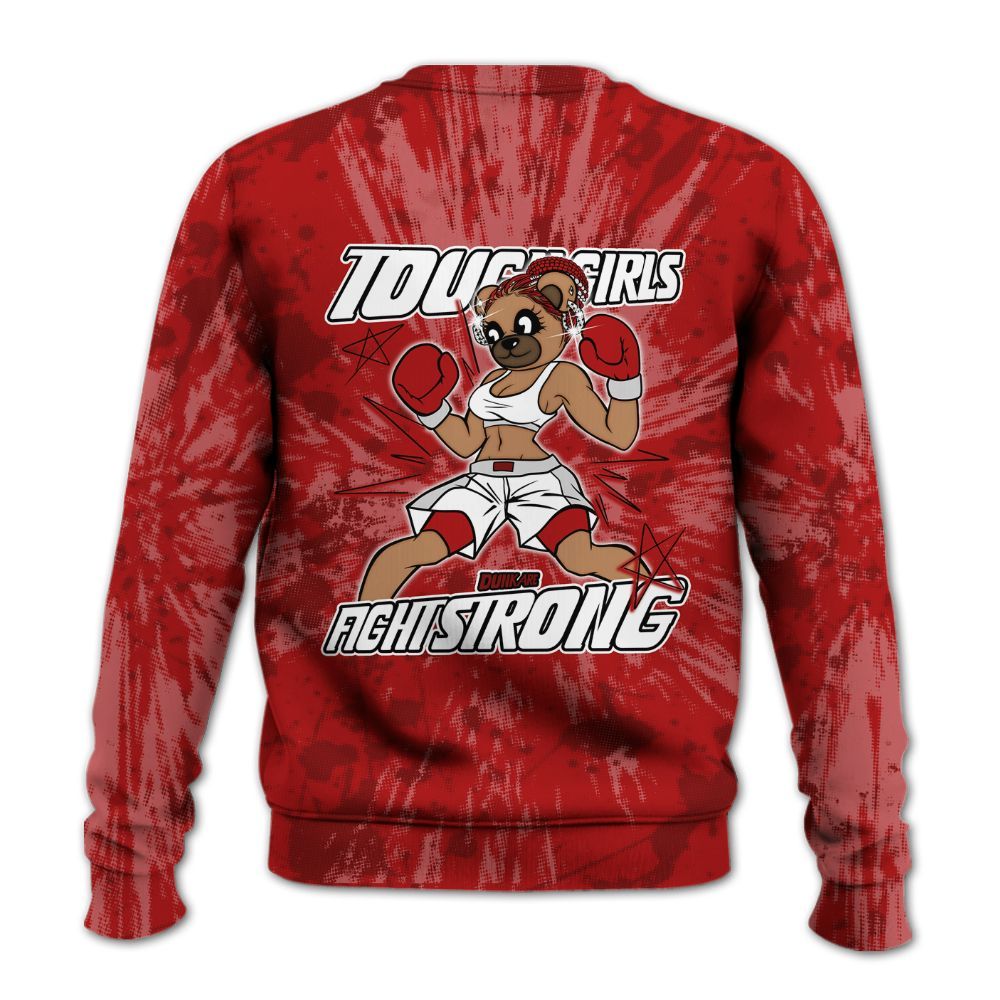 Sweatshirt To Match Red Taxi 12s - Gritty Girls Bear Luxury All Over Print