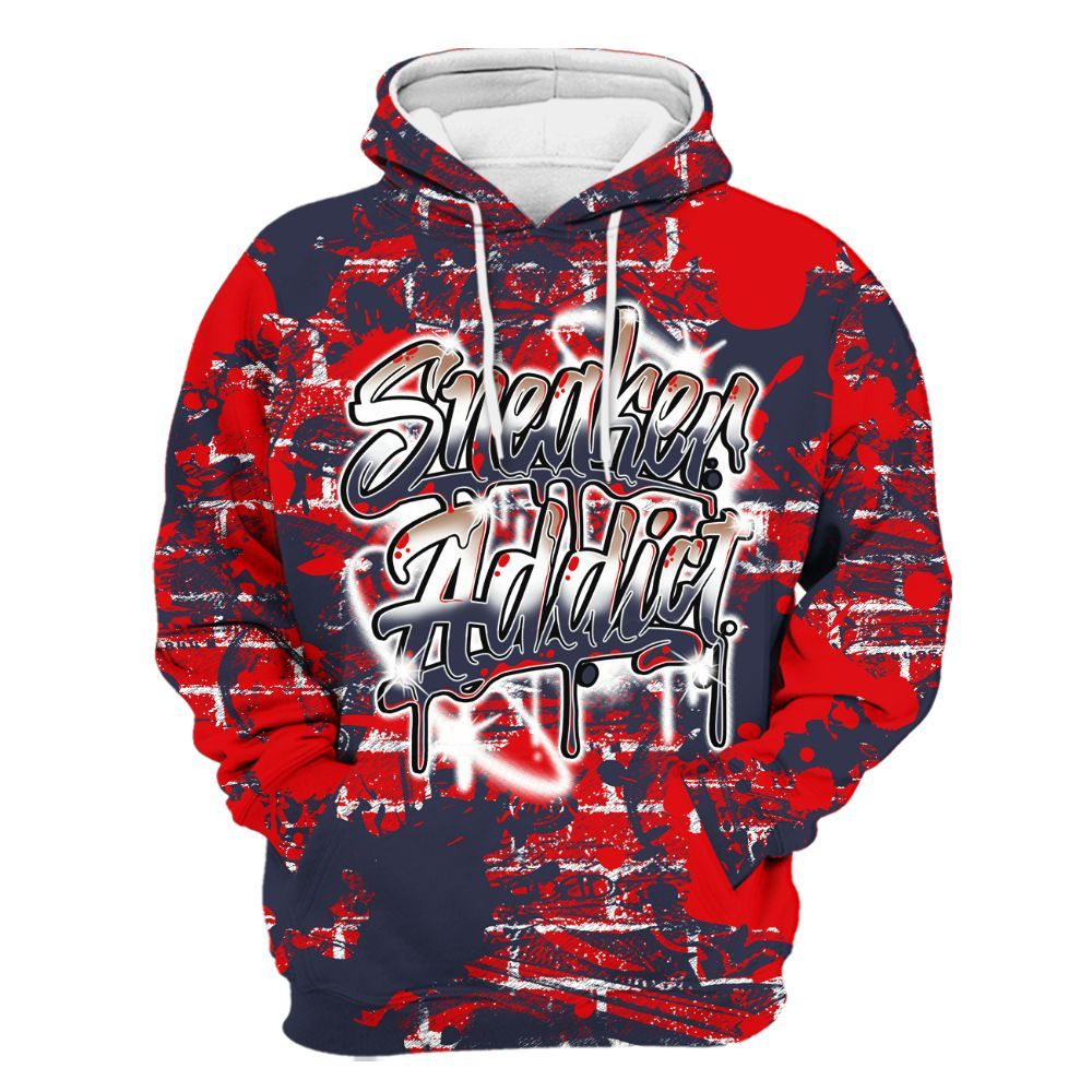 Hoodie To Match Low OG Howard Bison 1s - Addiction Sneakers Graphic Street Art All Over Print