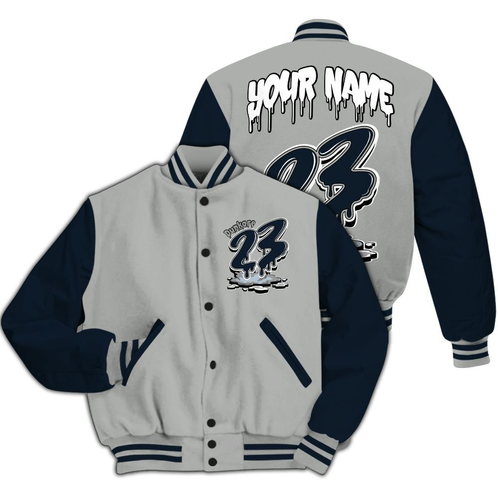 Varsity Jacket To Match Retro Georgetown 6s - Custom Name 23 Drip All Over Print