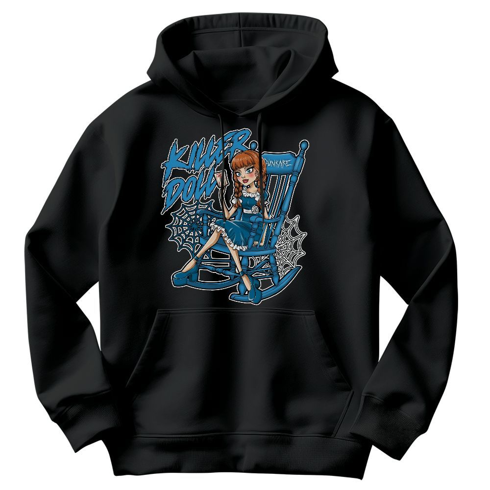 Sweatshirt To Match Powder Blue 9s - Killer Doll-A Halloween Graphic