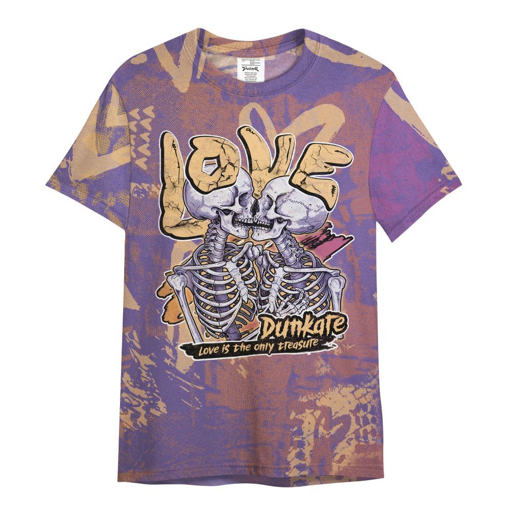 Shirt To Match Book Sunset 1s - Skull Love All Over Print
