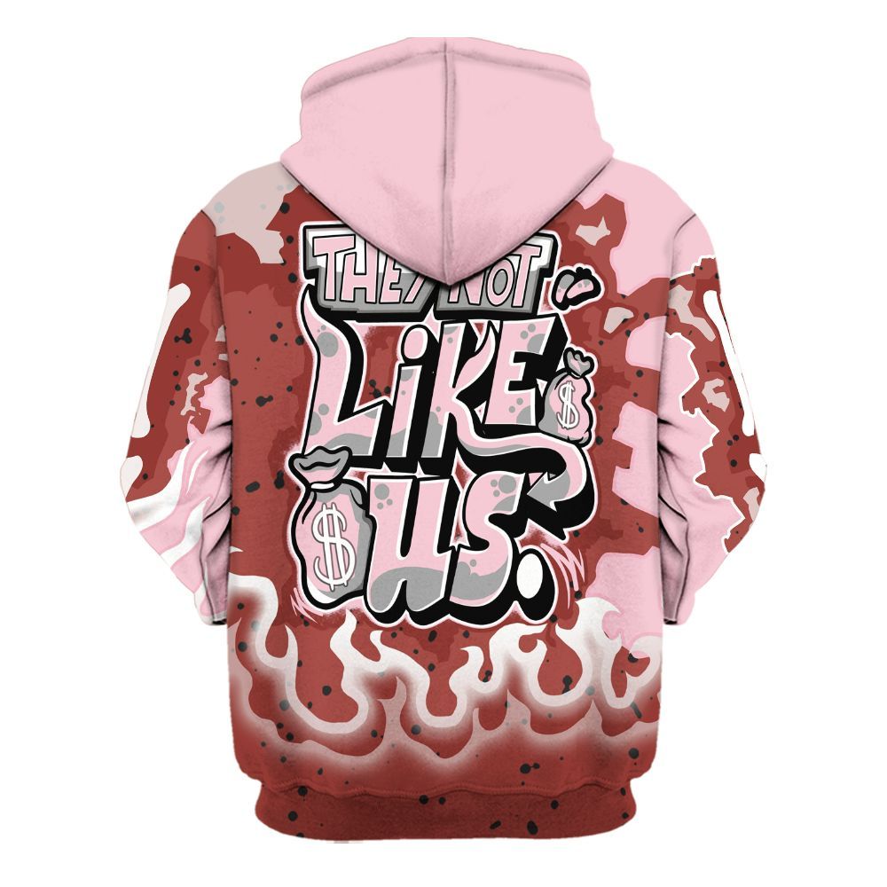Hoodie To Match Retro Awake Arctic Pink - Dislike Us Graphic Burning Custom Name All Over Print