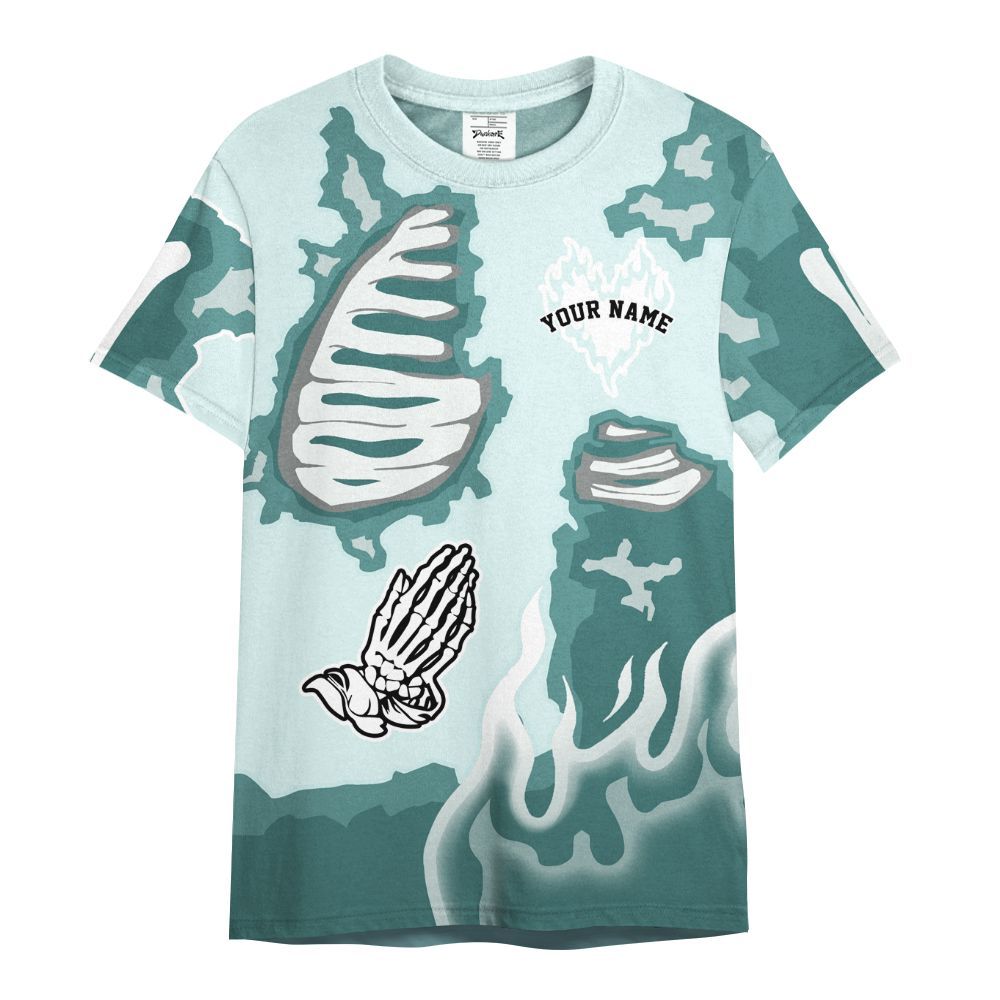 Shirt To Match KD 4 Easter Mint Candy - Dislike Us Burning Custom Name All Over Print