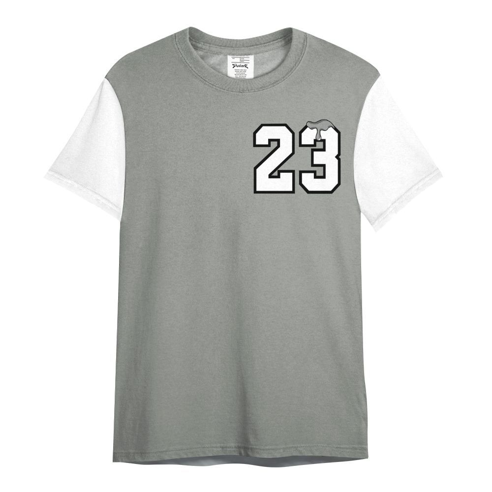 Shirt To Match Paris Cement Grey 4s Varsity Jacket, Custom Name Number 23 Drip All Over Print