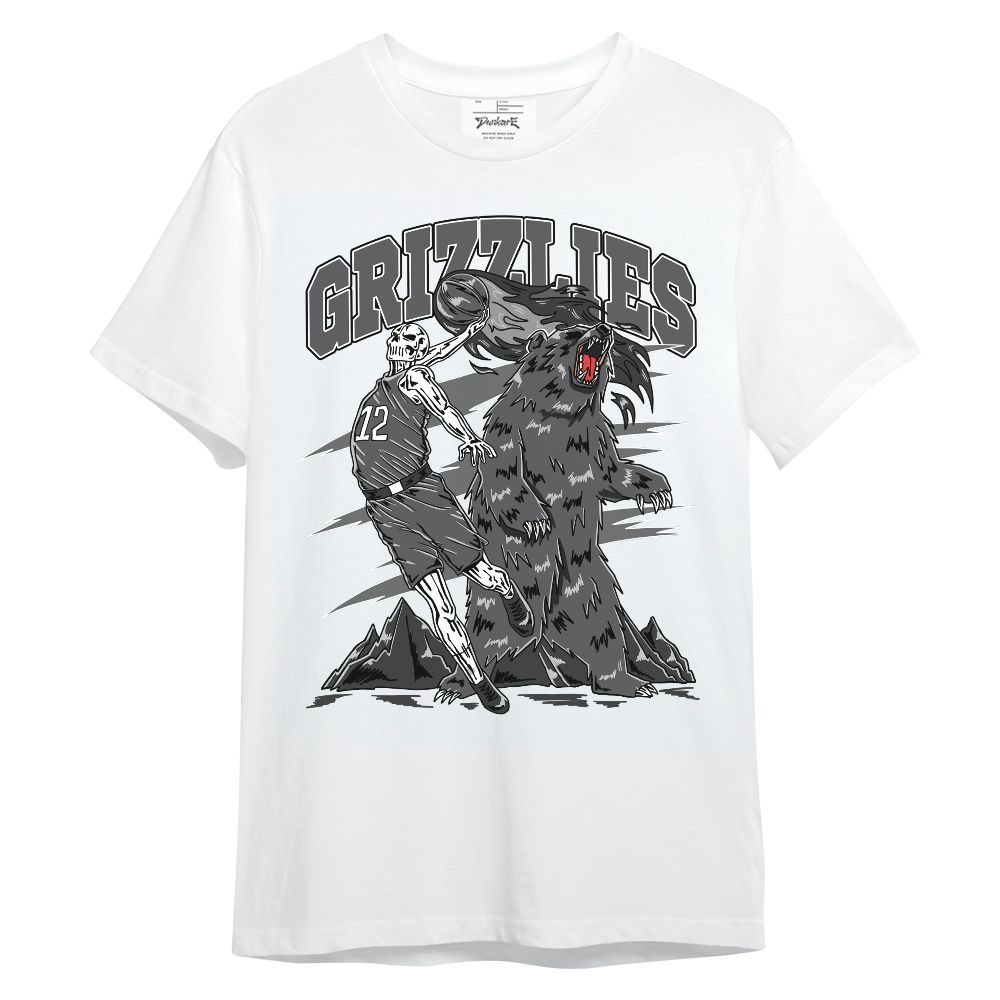 Shirt To Match White Thunder 4s - Grizzly Bear Skeleton Unisex Shirt