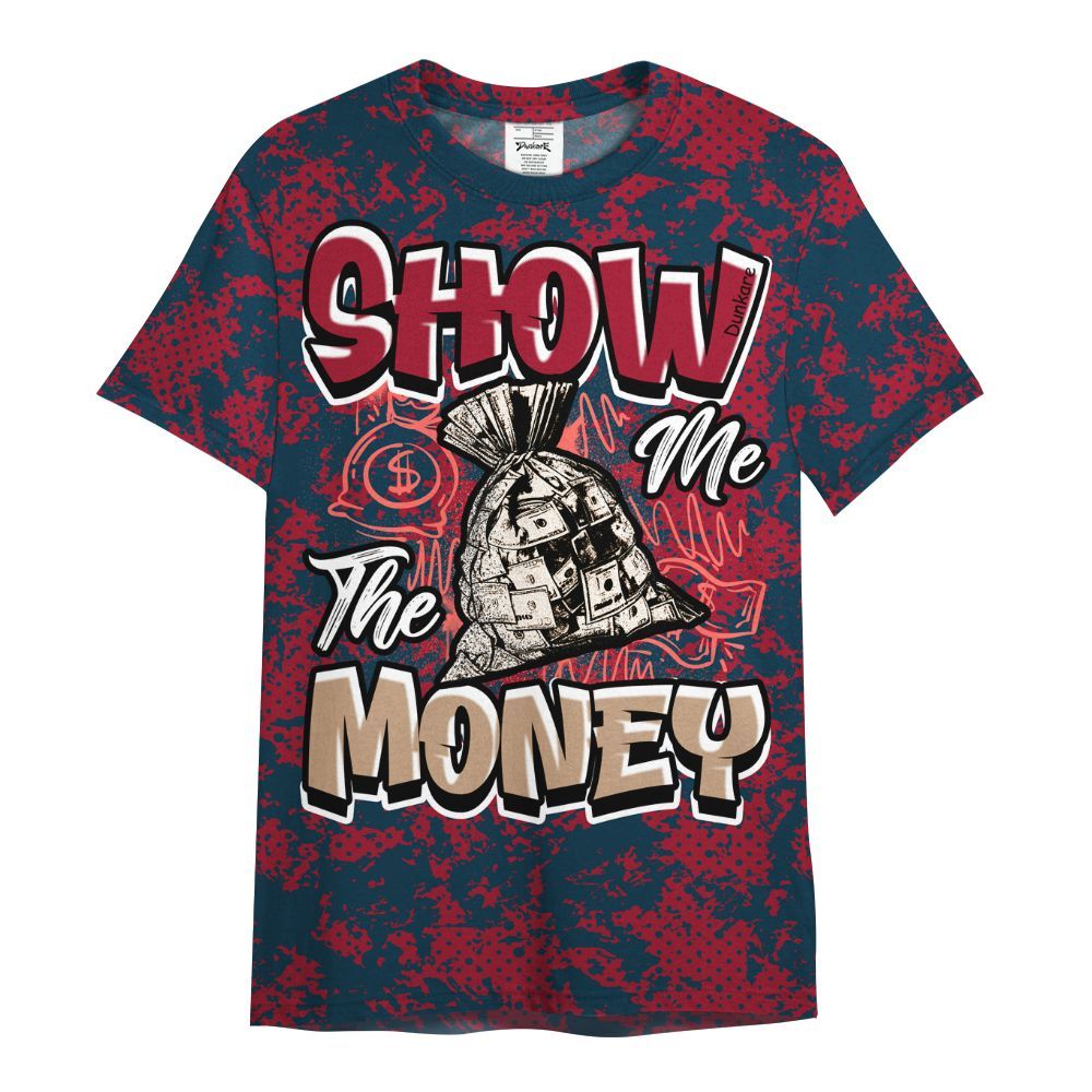 Shirt To Match Mid Multi Color 2022 1s - Show Me The Money Retro All Over Print