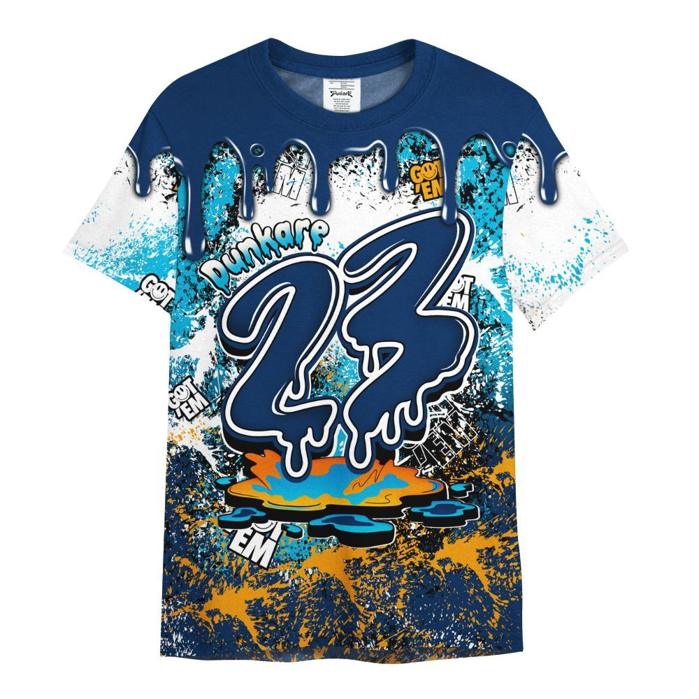 Shirt To Match Dunk Low GS Electric Algae - Dripping 23 Drip All Over Print