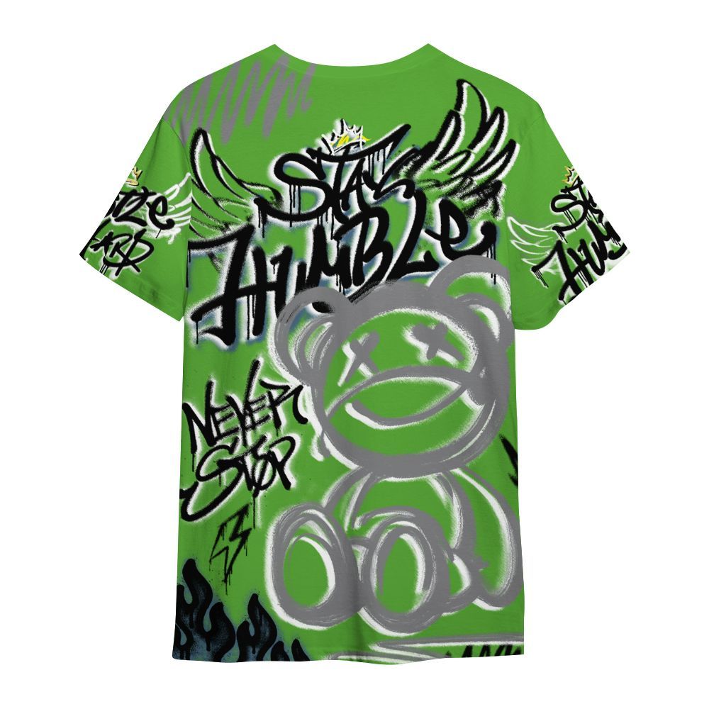 Shirt To Match Retro Green Bean 5s - Humble Drip Streetwear Graffity All Over Print
