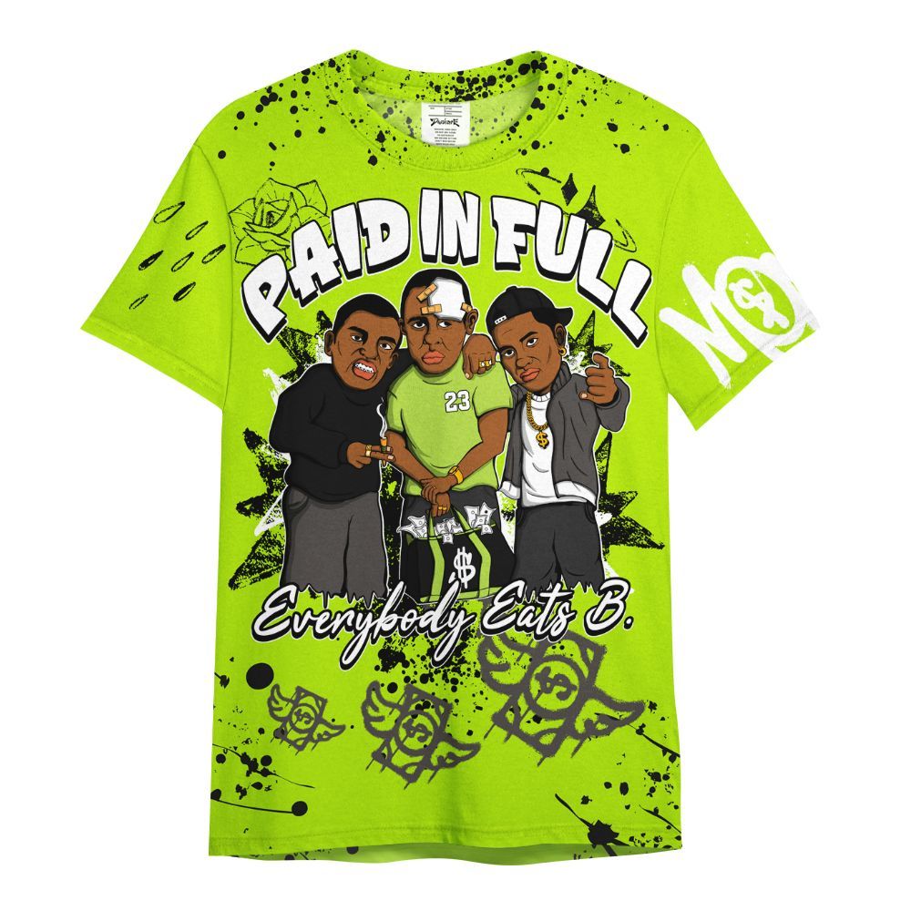 Shirt To Match Foamposite Voltage Black Air Pro 2026 - Everybody Paid In Full Crayon All Over Print