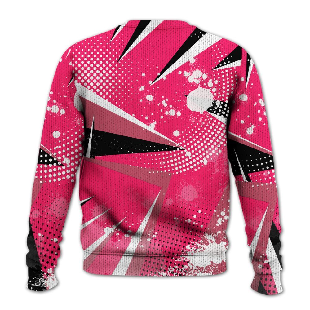 Sweater To Match A'One Hyper Pink Shirt, Poly Trust No One Dripping Graphic