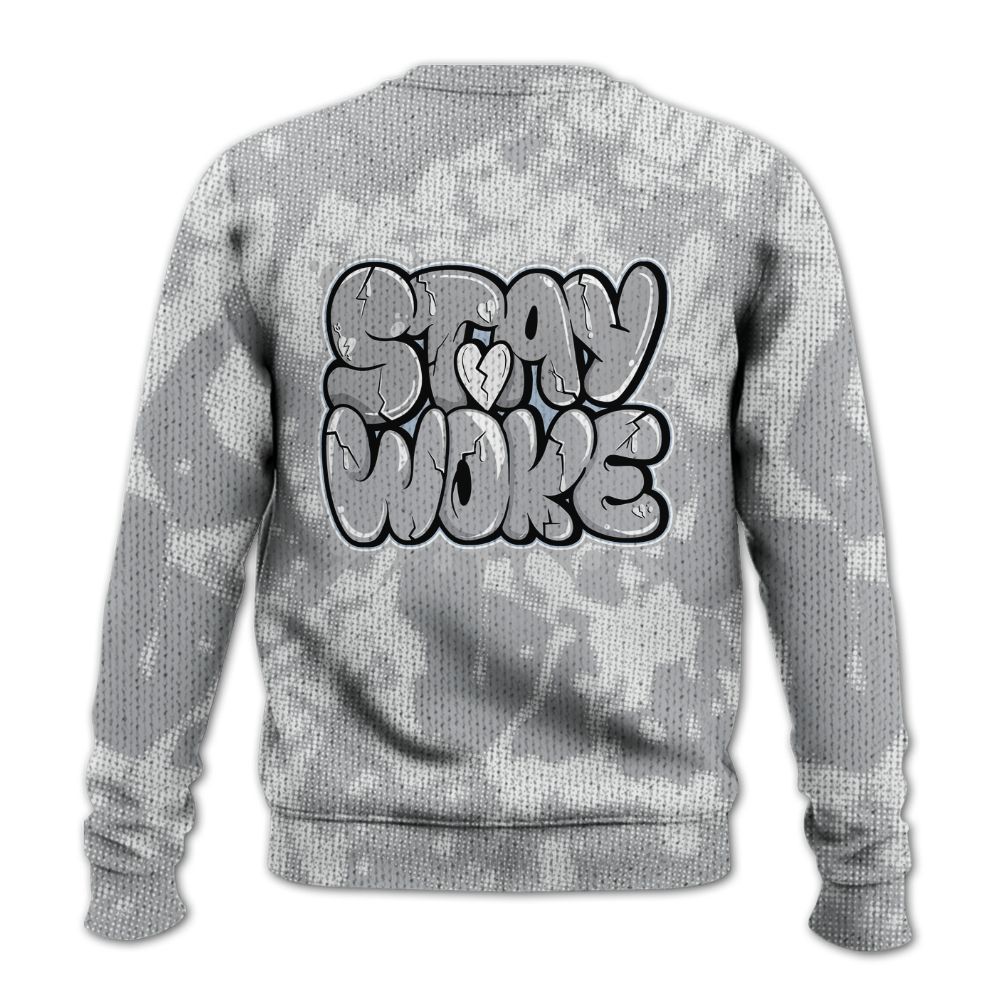 Knitted Sweater To Match Low OG Wolf Grey 1s - Stay And Woken Street