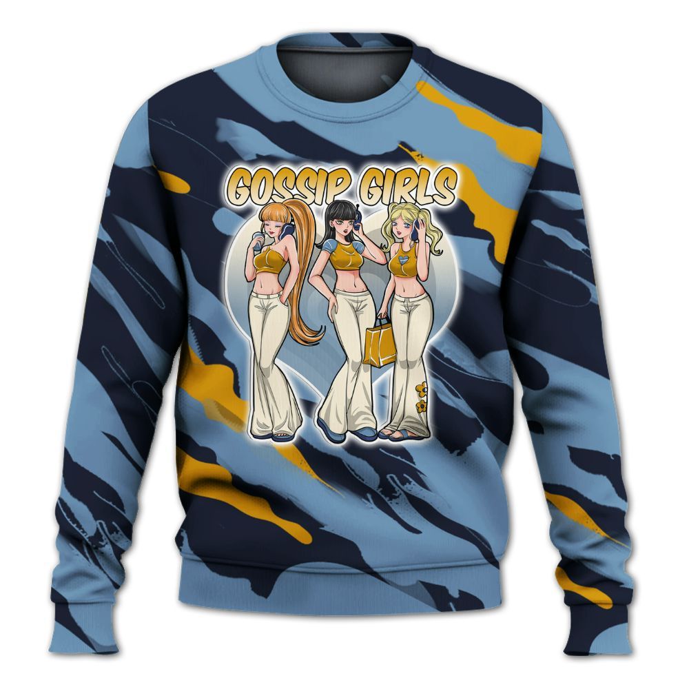Sweatshirt To Match High OG First In Flight 1s - Gossip'Girls All Over Print