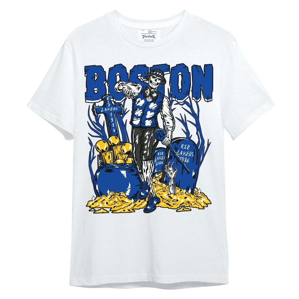 Shirt To Match Hyper Royal 12s - Goldrush Skeleton Unisex Shirt