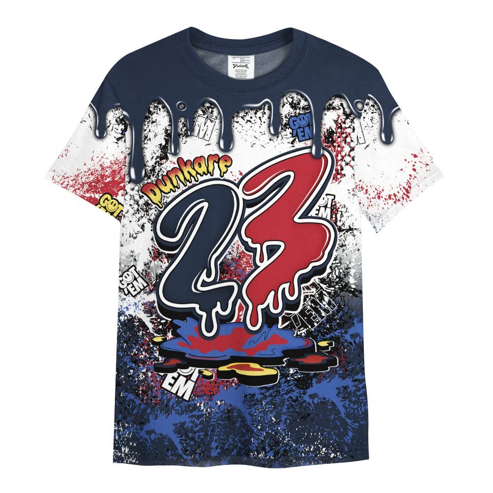 Shirt To Match Dunk Low COJP What The 2024 - Dripping 23 Drip All Over Print