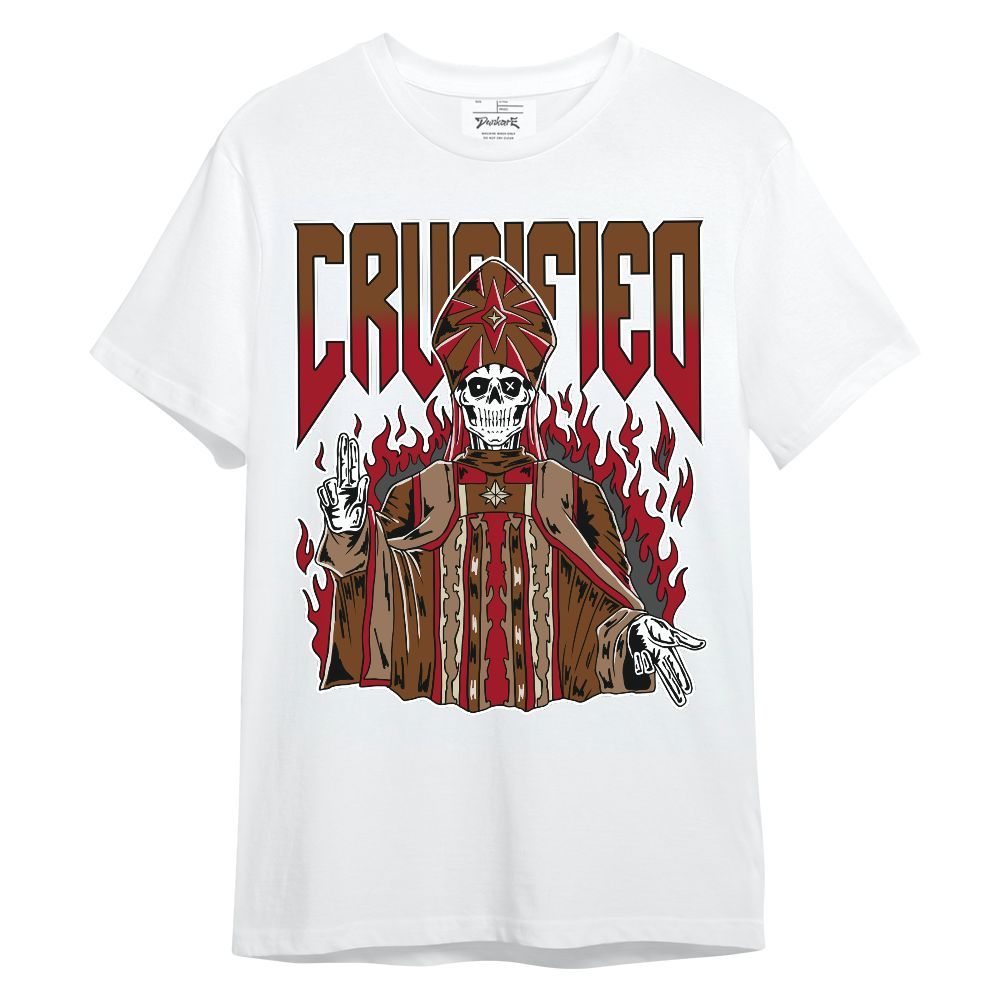 Shirt To Match Archaeo Brown 5s - Crucified Skeleton Unisex Shirt