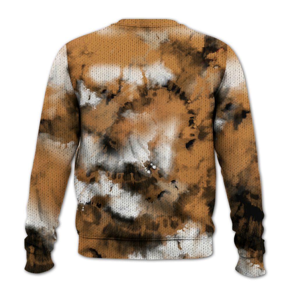 Knitted Sweater To Match Dunk Low Nature Wheat Suede - God Blessed Tie Dye