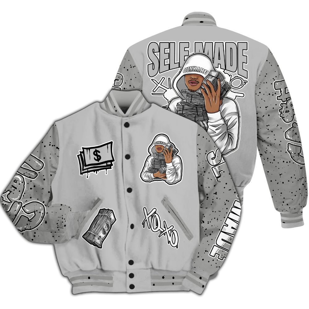 Varsity Jacket To Match Retro White Oreo 4s - Selfmade Unique All Over Print