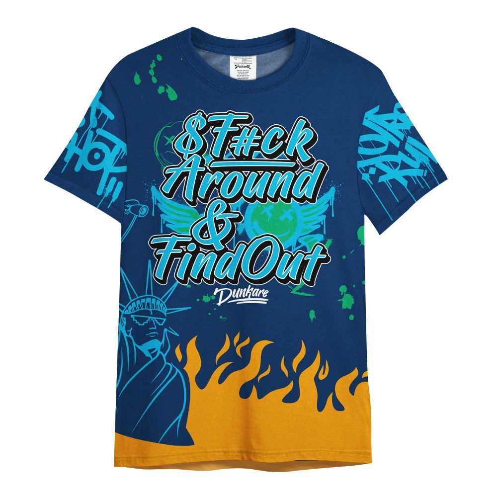 Shirt To Match Dunk Low GS Electric Algae - Graphic Fck Around Find Out All Over Print