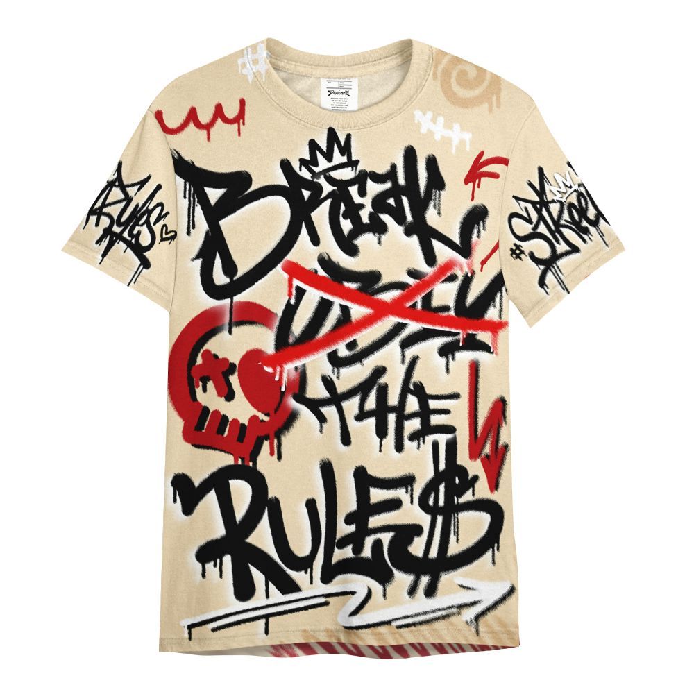 Shirt To Match Dunk Low Strawberry Waffle - Break Rules Streetwear All Over Print