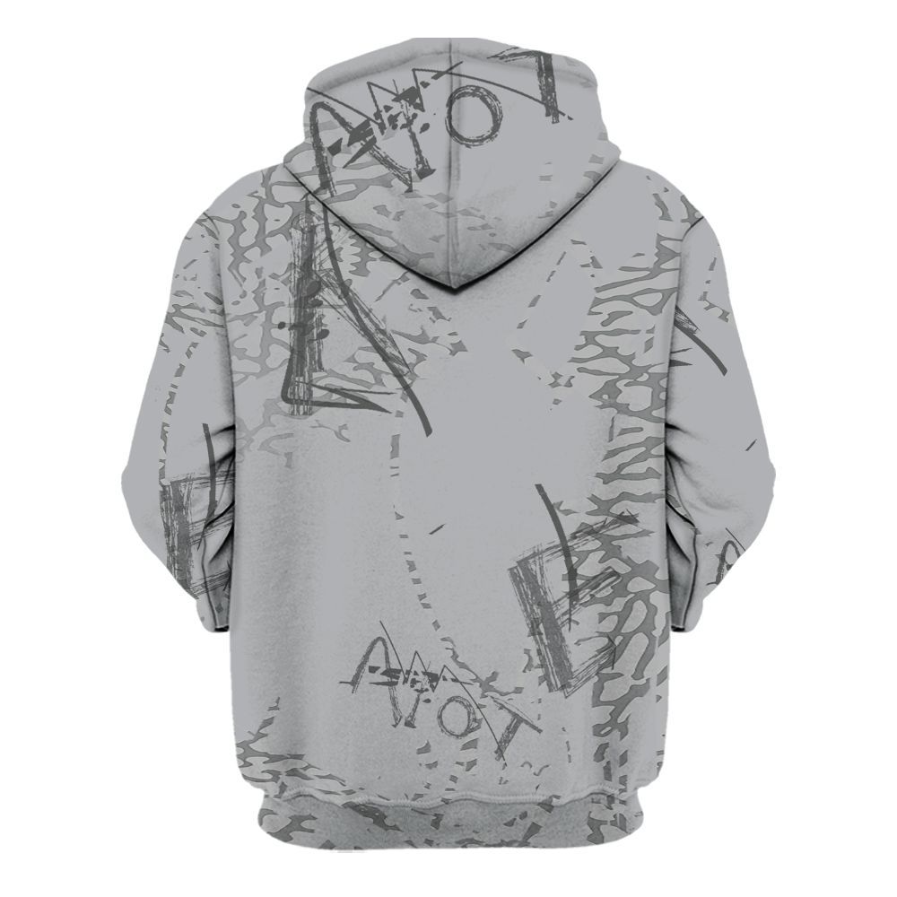 Hoodie To Match Black Cement 3s - Allen Answer Skeleton Messyz All Over Print