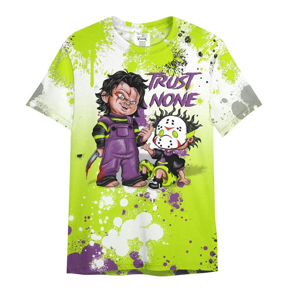 Shirt To Match GS Black Barely Volt 11s - Trust No One Scary All Over Print