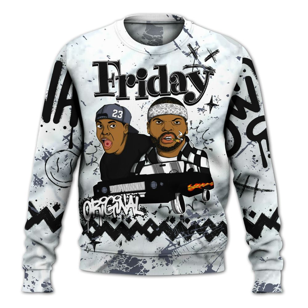 Sweatshirt To Match Air Foamposite Jin Kazama - Friday Sneaker Crayon All Over Print