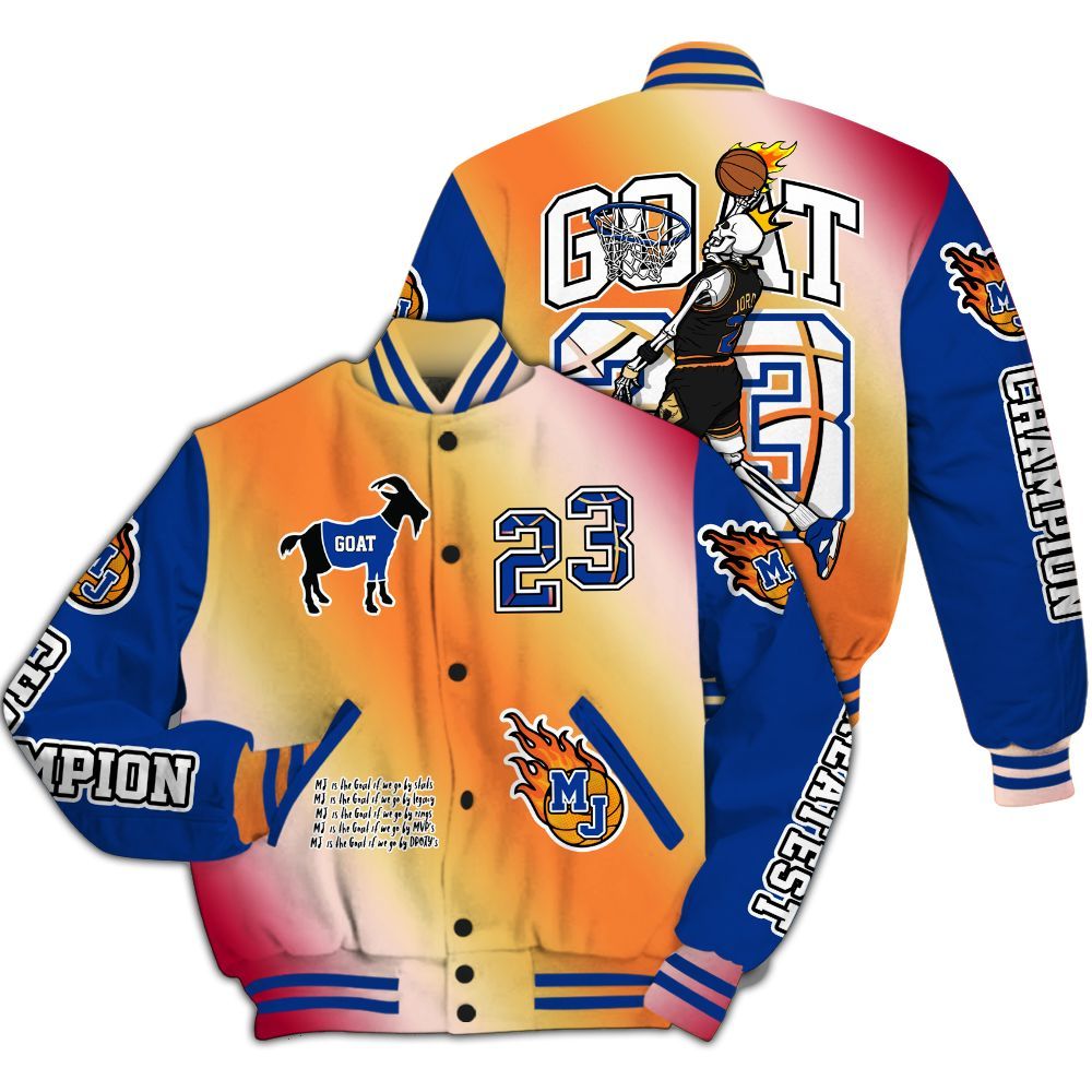 Varsity Jacket To Match Air Griffey Max Los Angeles 1s - 23 G.0.A.T Jump Up Basketball All Over Print