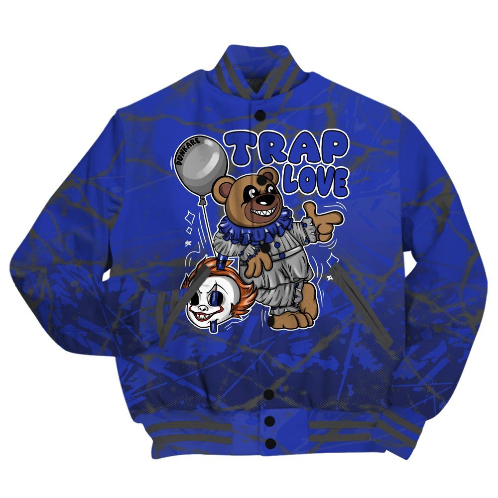 Varsity Jacket To Match Air Max Plus Black Racer Blue Shirt - Trap Loves Bear Profound All Over Print