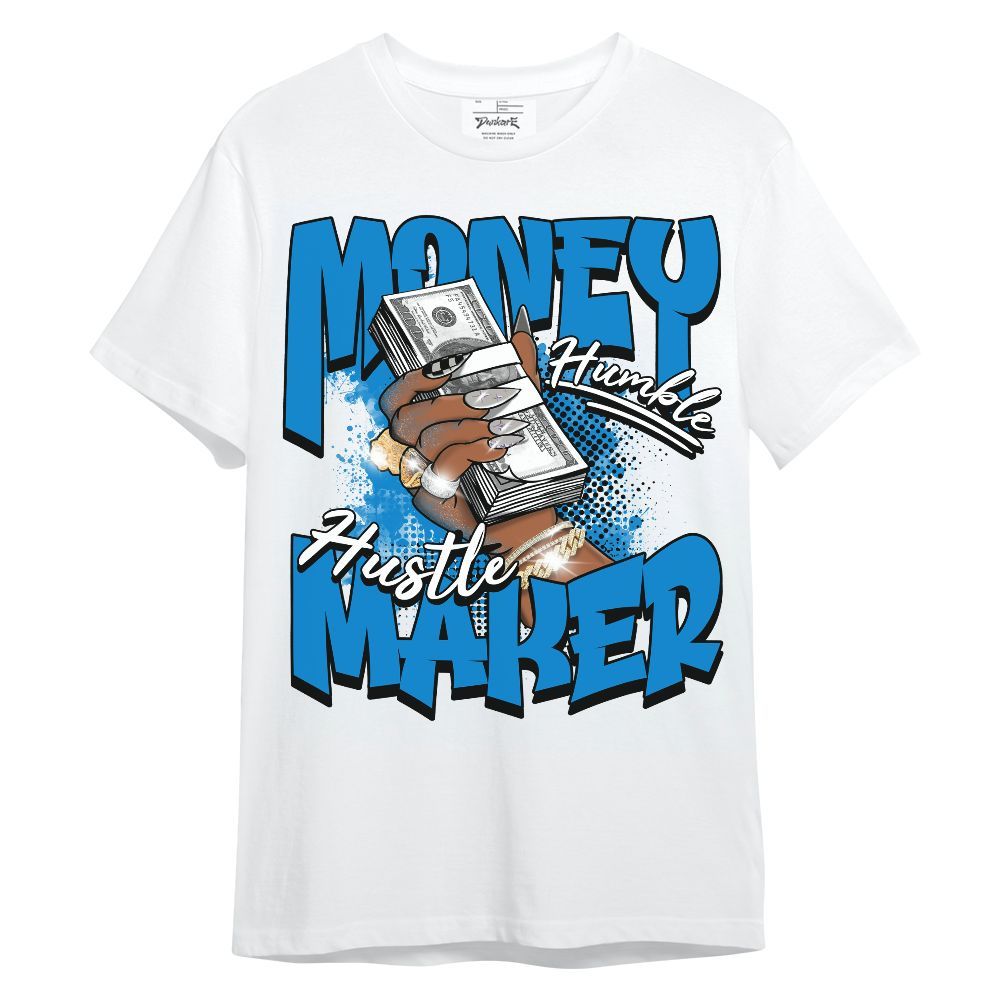 Shirt To Match Industrial Blue 4s - Money Maker Retro Matching Military Blue 4s Unisex Shirt