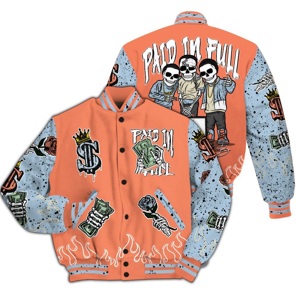 Varsity Jacket To Match DJ Khaled Crimson Bliss 5s - Fire Everybody Paid In All Over Print