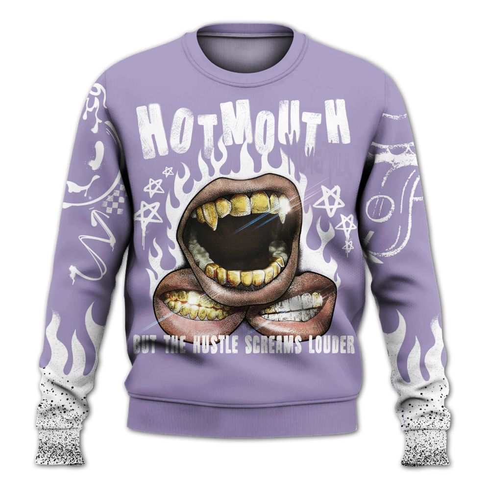 Sweatshirt To Match Low Pure Violet 11s - Mouth Burning Street Style All Over Print