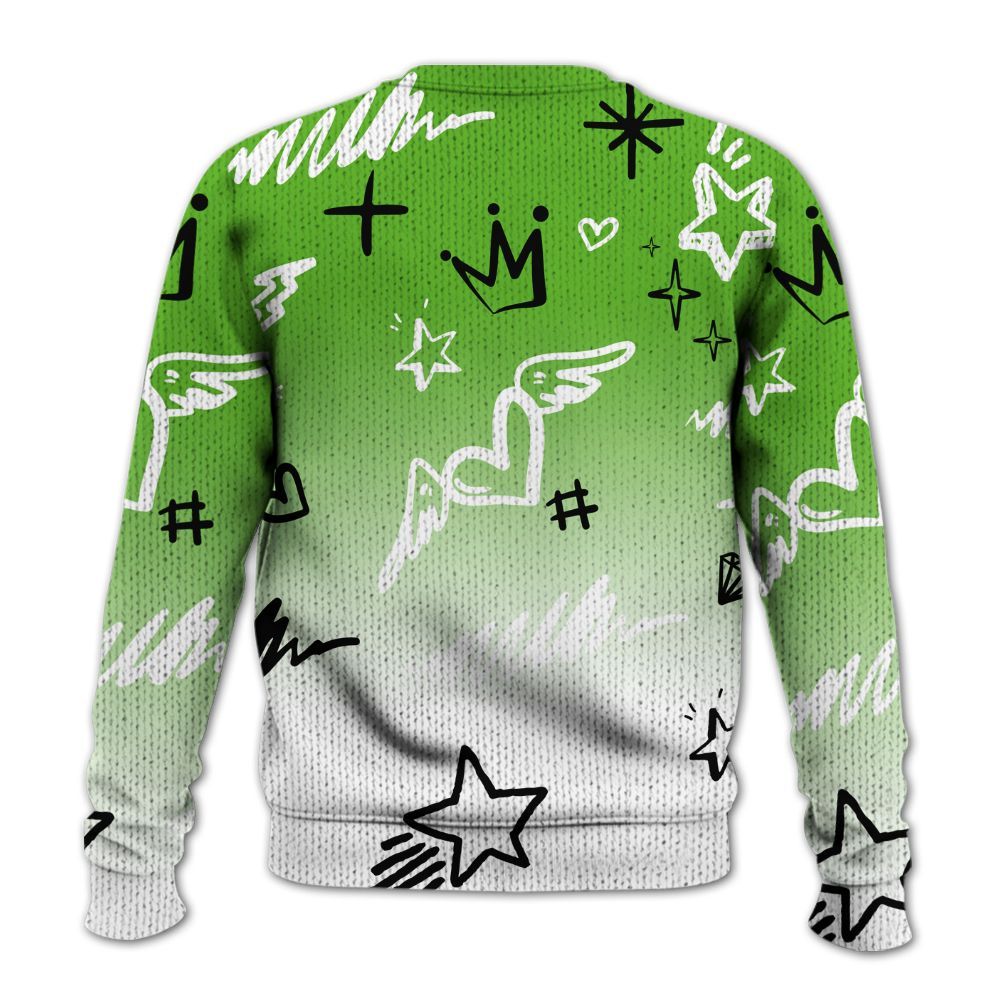 Knitted Sweater To Match Air Foamposite One Volt - Rise Shine Hustle Grind